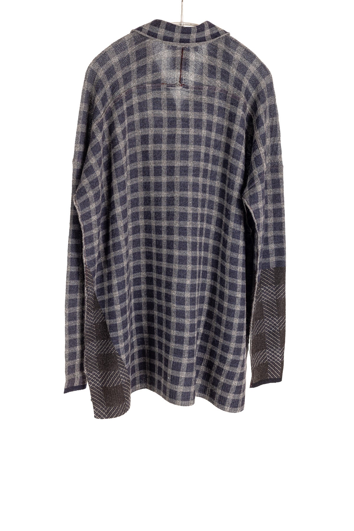 Cashmere Plaid Shirt - Navy/Thunder