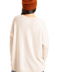 Cashmere Textured Pullover - Ecru