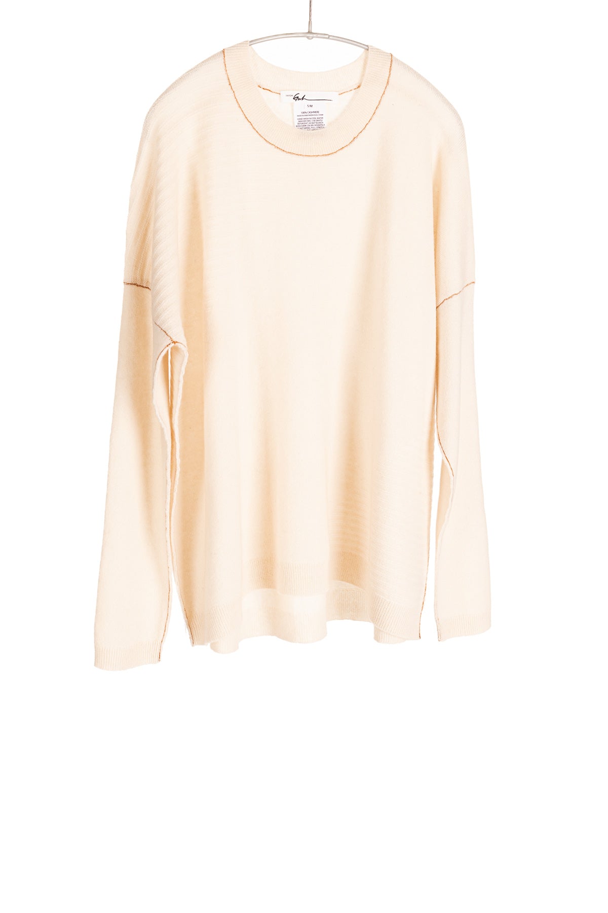 Cashmere Textured Pullover - Ecru