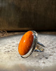 Spiney Oyster Shell Ring - Oval size 7