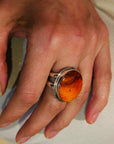 Spiney Oyster Shell Ring - Circle size 8