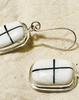 White Buffalo SS Earrings - Cross