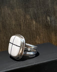 White Buffalo SS Ring - Square