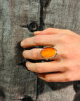 Spiney Oyster Shell Ring - Oval size 7