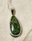 Sonoran Gold Turquoise Pendant SS Necklace