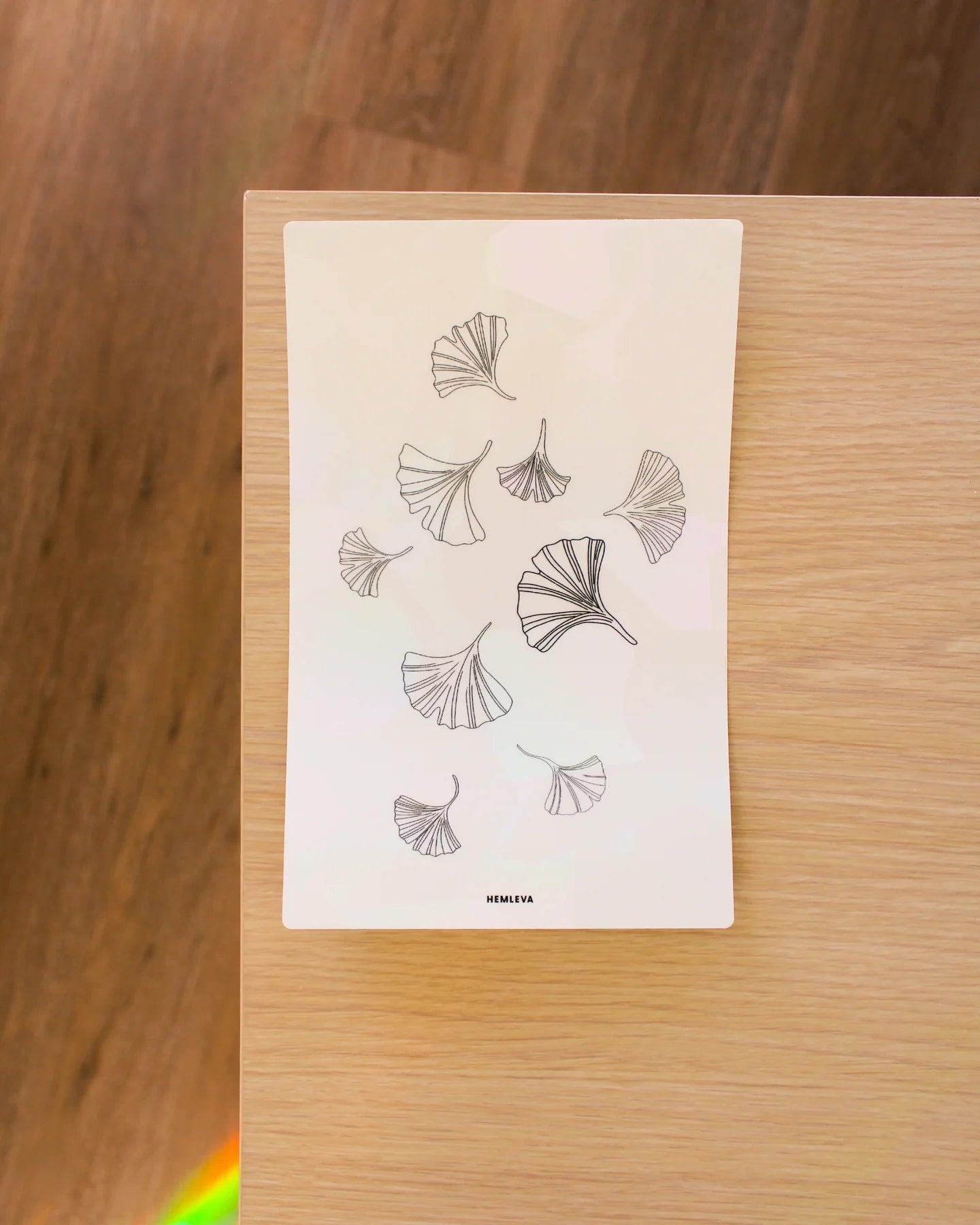 Ginkgo Falling Leaves Suncatcher • Large