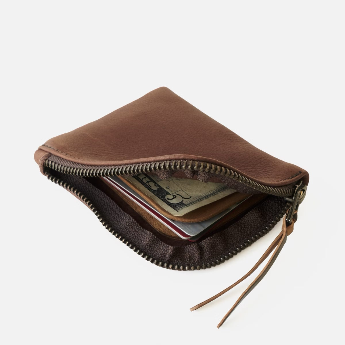 Zip Luxe Wallet - Walnut