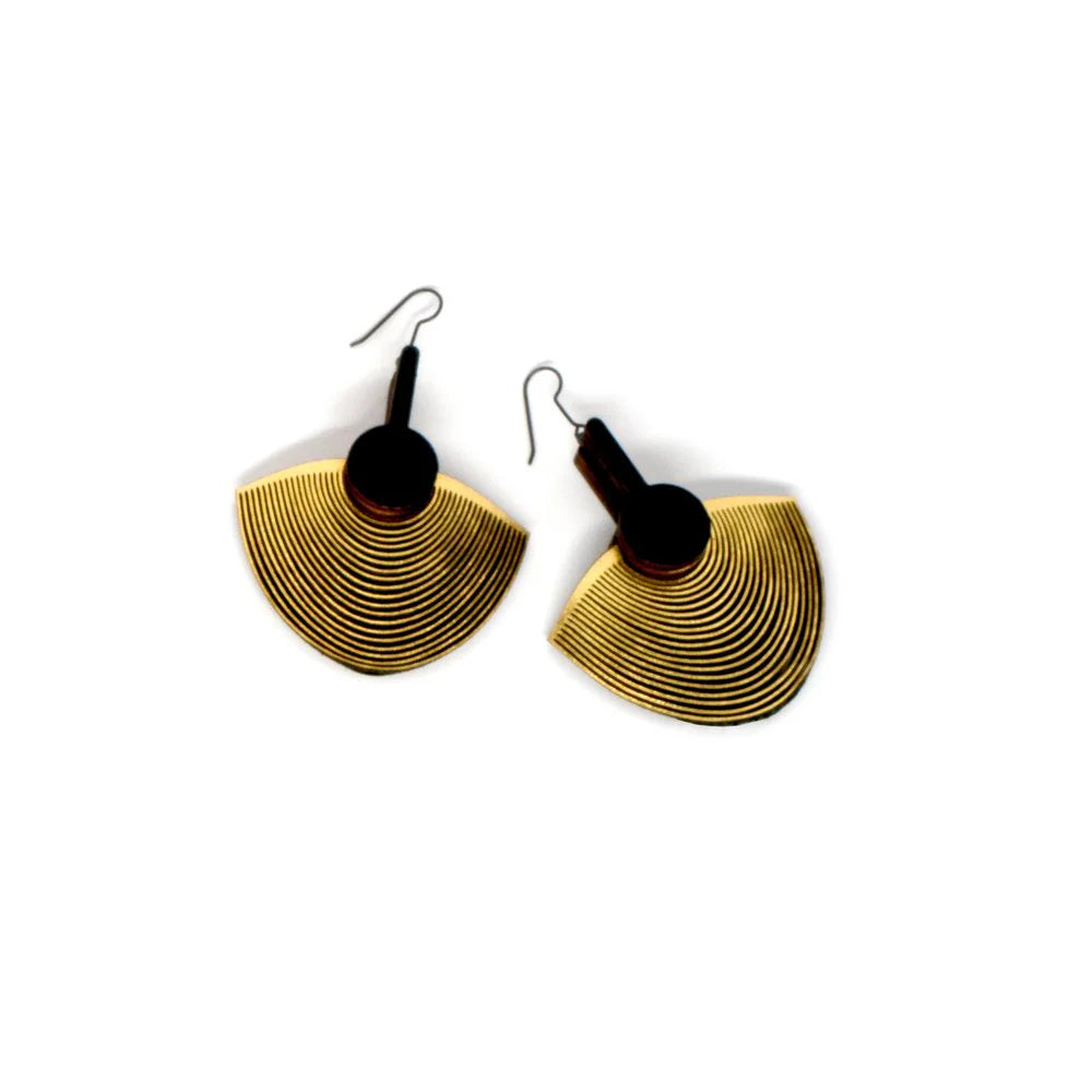 Looming Mirage earrings - Gold