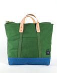 Small Zipper Tote - Pine/Ocean