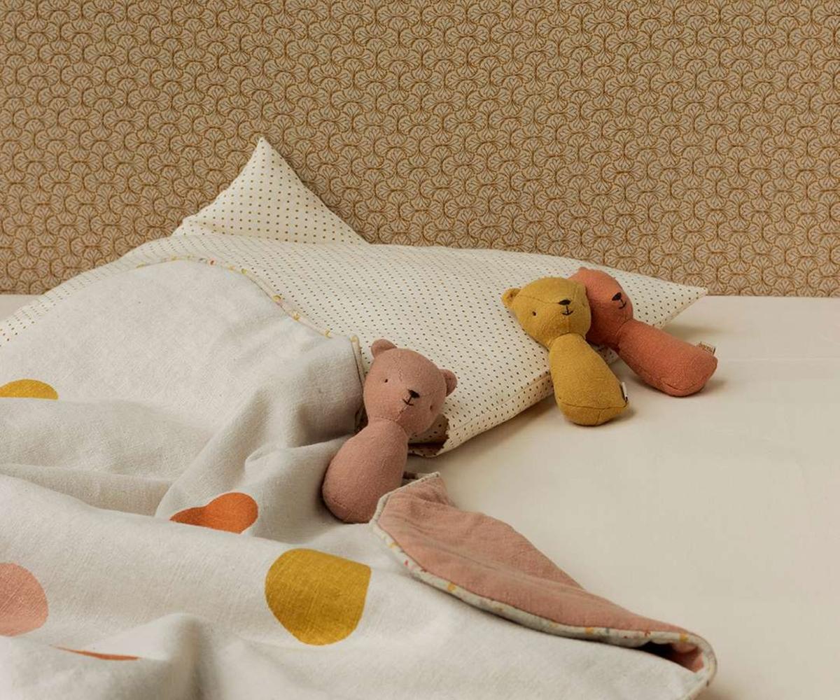 Teddy Rattle - Dusty Coral