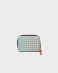 Frodo Eggshell Blue Leather Zip Around Wallet - Lovestitch Design
