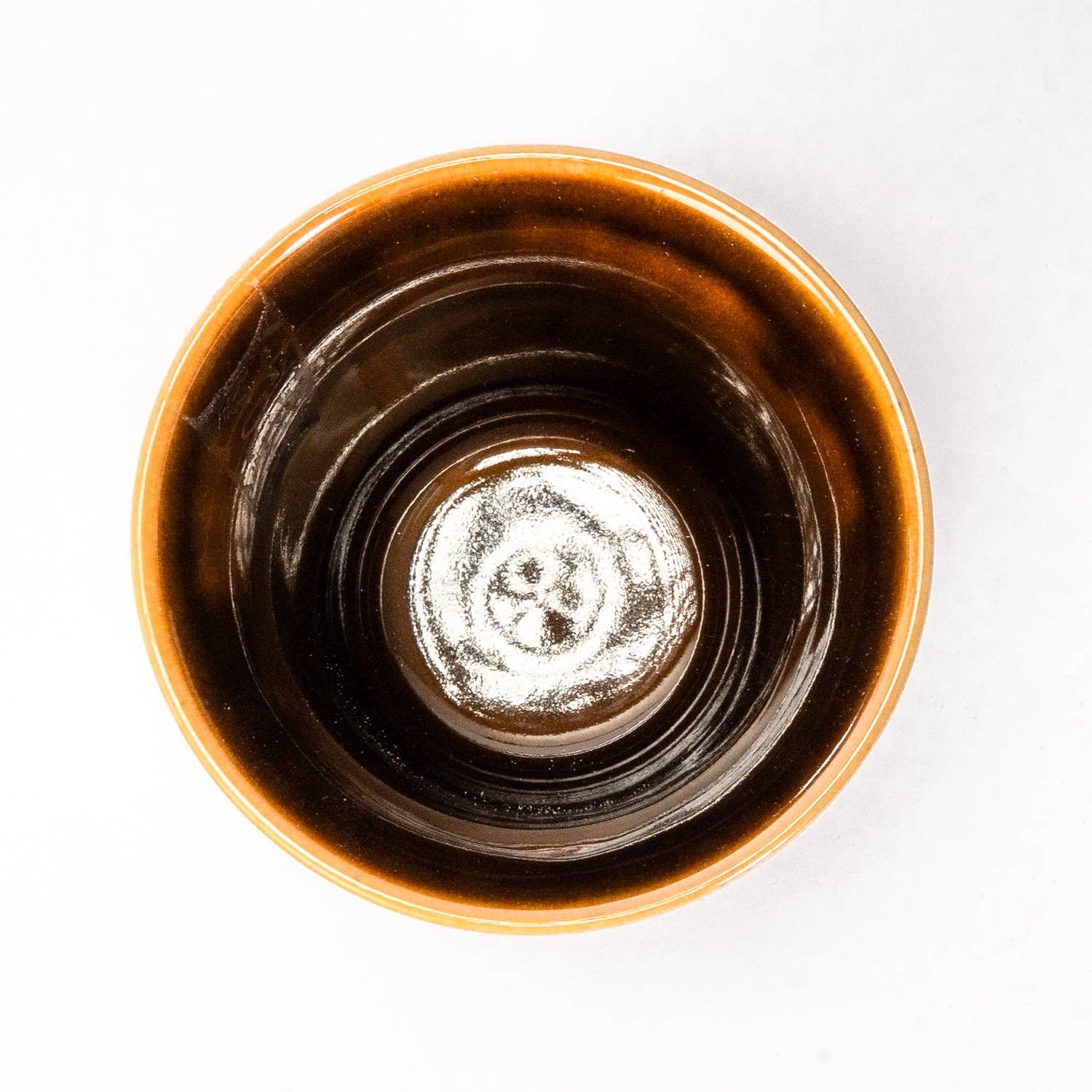 Yunomi Japanese Tea Cup - Reactive Glaze Brown