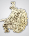 Mt Baker Topography Coaster - Single