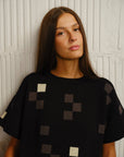 Albers Short Sleeve Sweater Tee - Obsidian