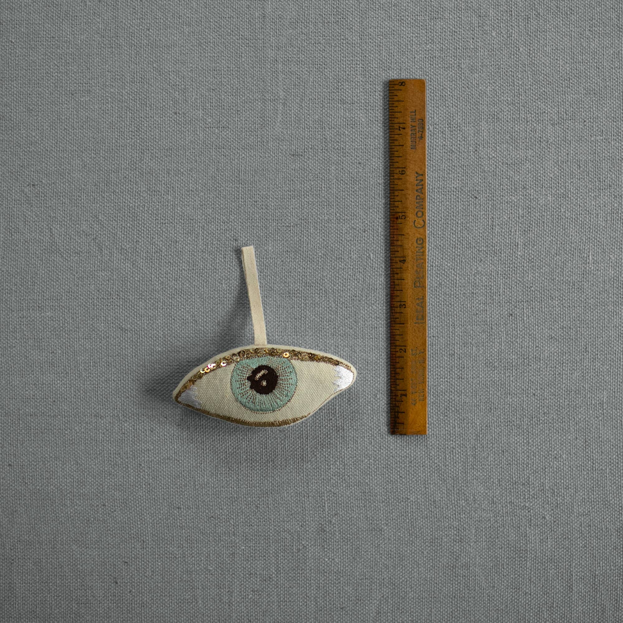 Evil Eye, Cotton &amp; Lavender stuffed Ornament, Token