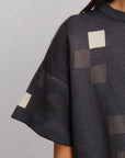 Albers Short Sleeve Sweater Tee - Obsidian