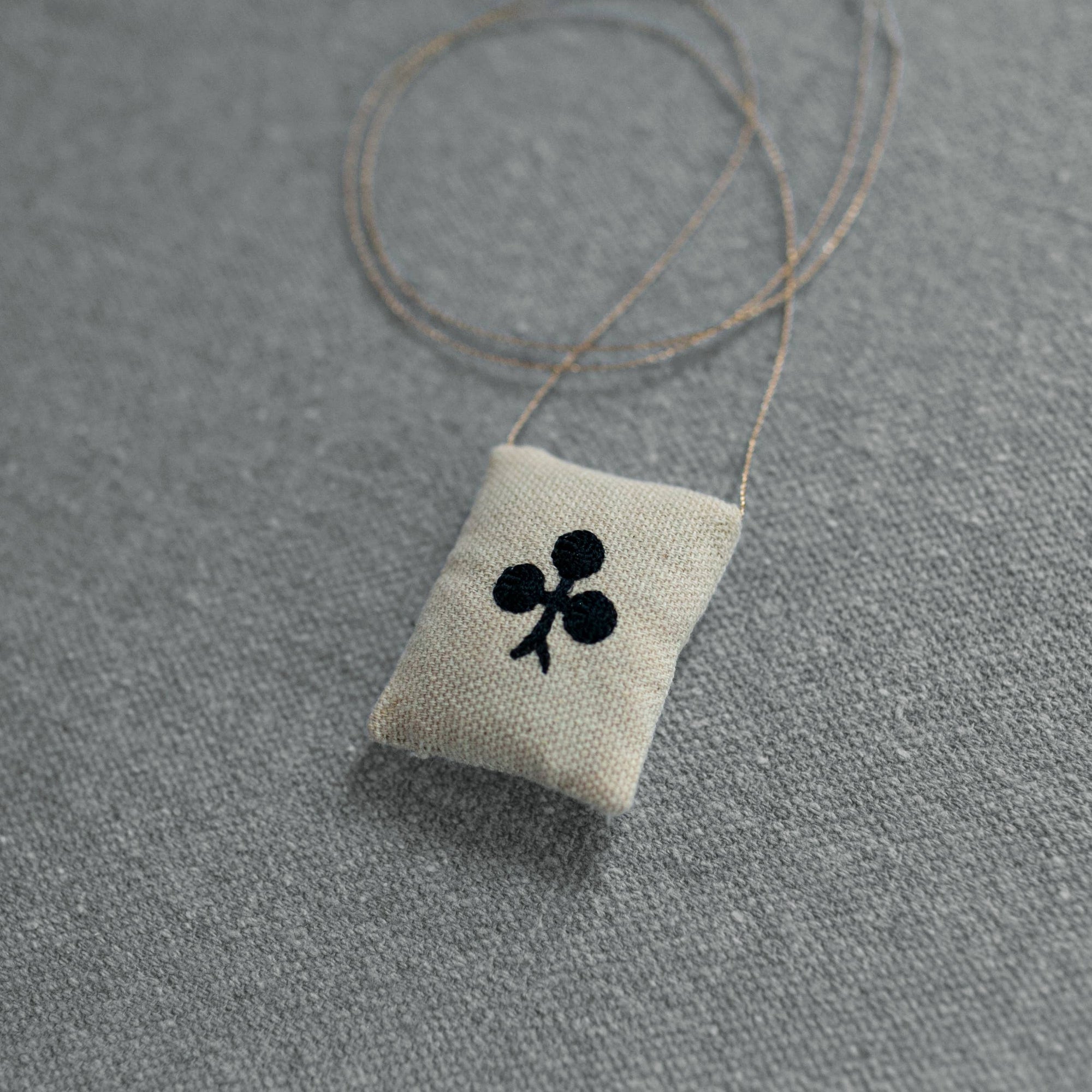 Club Necklace, Lavender Filled, Cotton