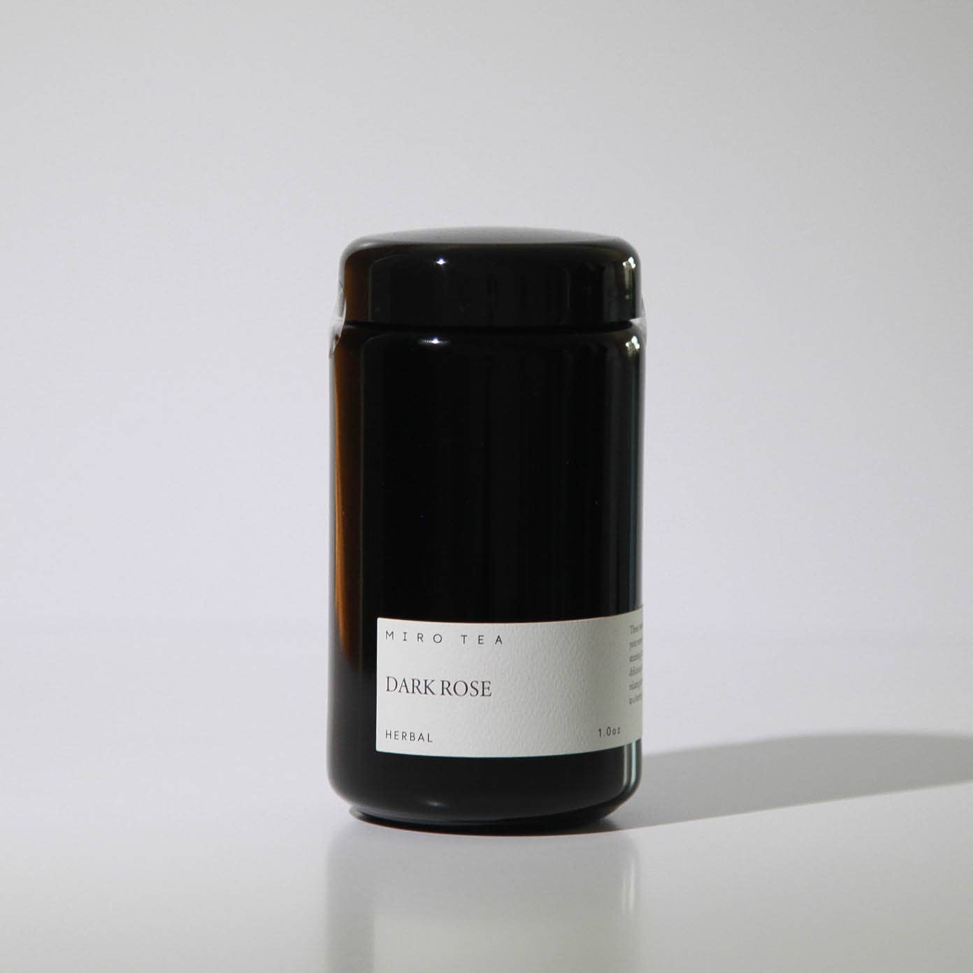 Dark Rose Glass Jar