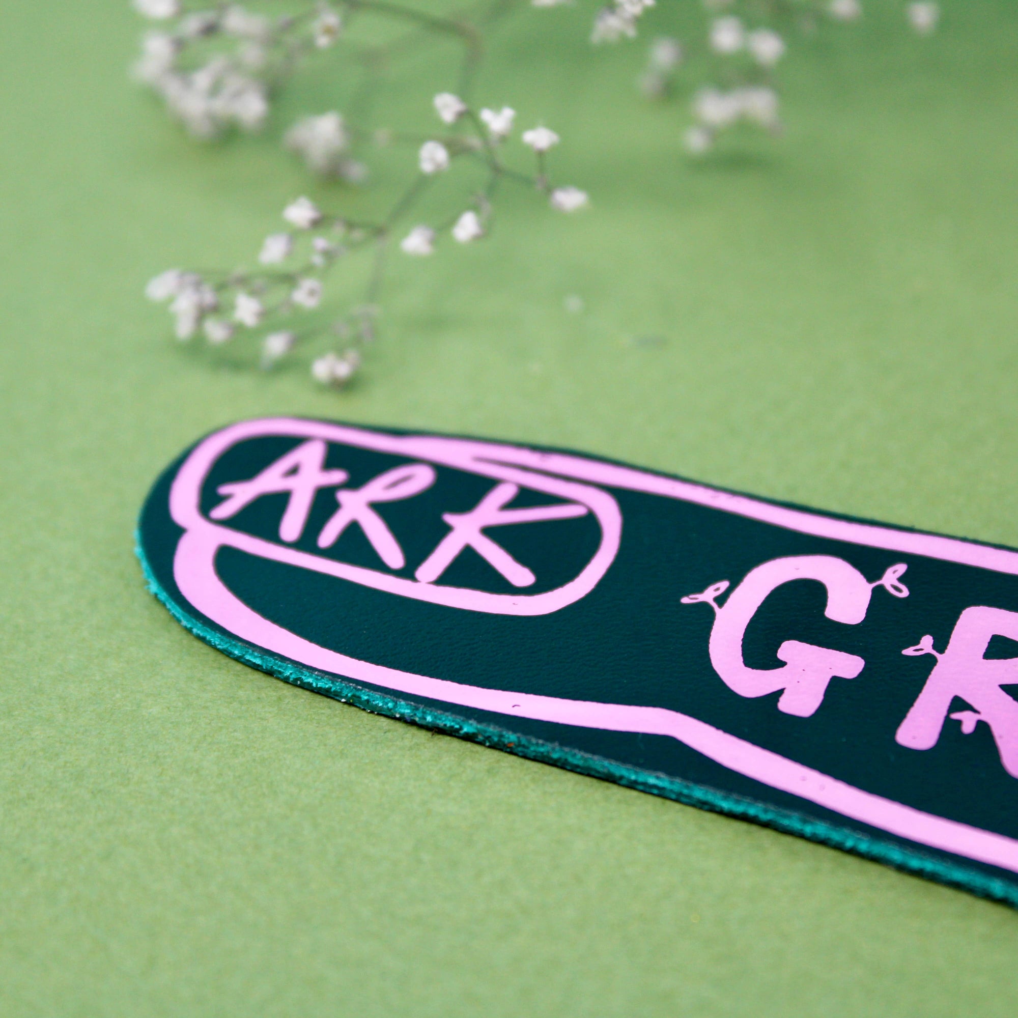 Green Fingers Shaped Bookmark