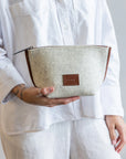 Hanna Pouch - Heather White