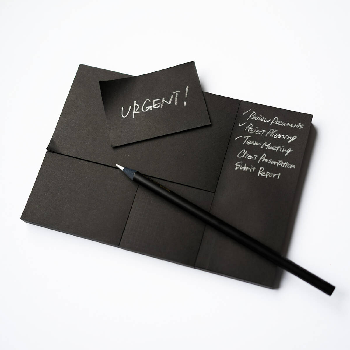 CDT Black Adhesive Memo Pad L