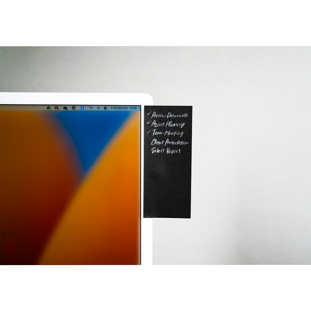 CDT Black Adhesive Memo Pad L