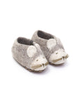Mouse Slippers - Stone