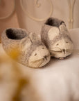 Mouse Slippers - Stone
