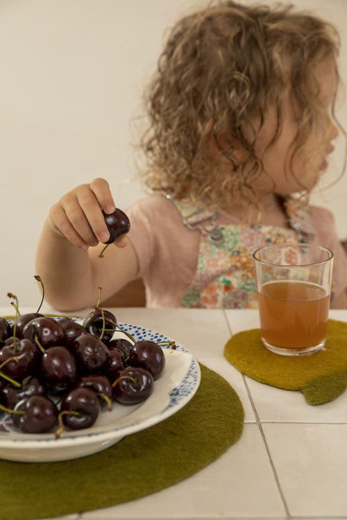 Felted Pear Mat - Thumbnail 4