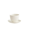 Pebble Cup and Saucer - White