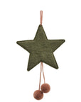 Pompom Star Two-Tone Ornament