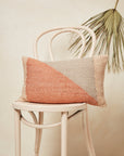 Angle Lumbar Pillow - Terracotta
