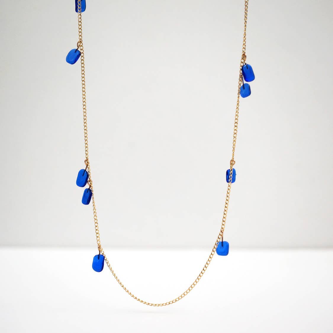 Box Necklace : Ocean Blue