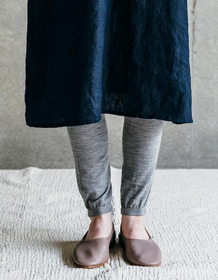Wool Leggings - Light Gray