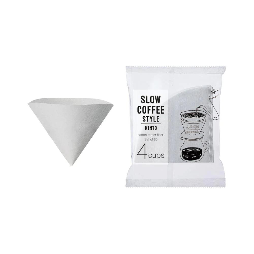 Slow Coffee Style - Cotton paper filter 4cups (Set of 60)