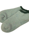 Hamaguri Angora Slipper Socks - L