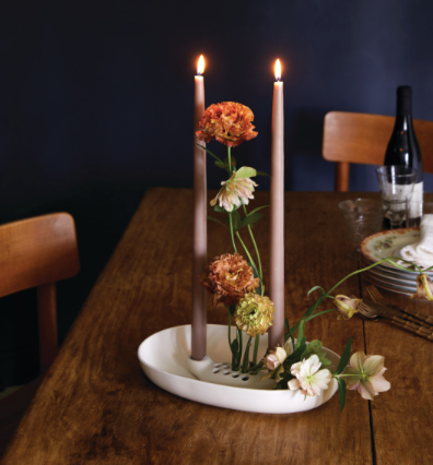 Ceramic Frog Bowl & Taper Holder - Thumbnail 2