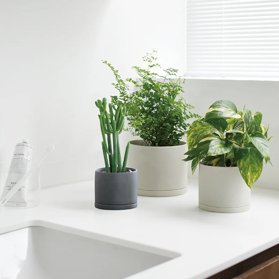 Kinto Plant Pot - Earth Gray