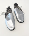 Silver Lace Slip-ons